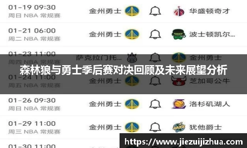 森林狼与勇士季后赛对决回顾及未来展望分析